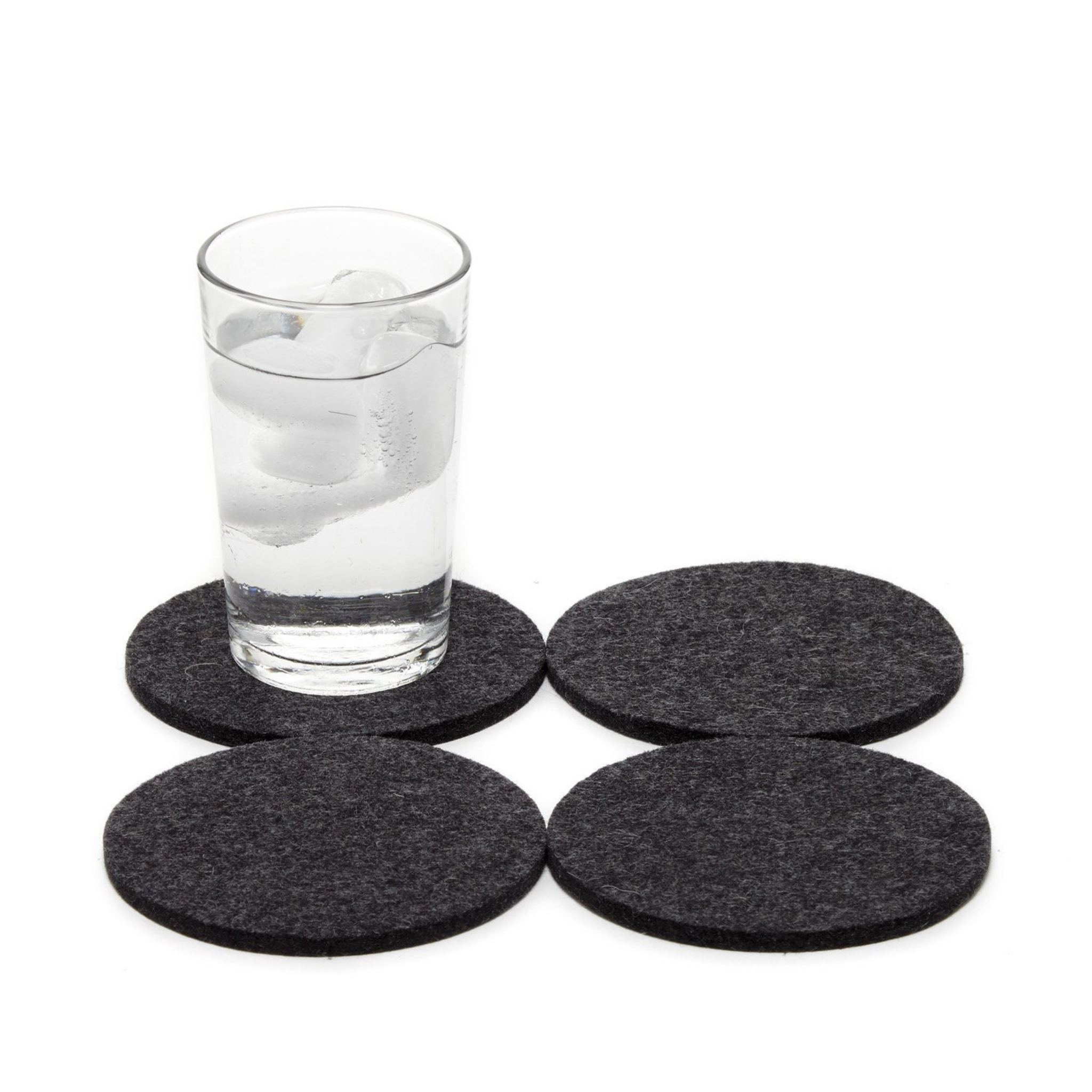 Bierfilzl Round Solid Coaster Set