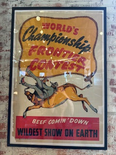 Frontier Contest Rodeo Poster