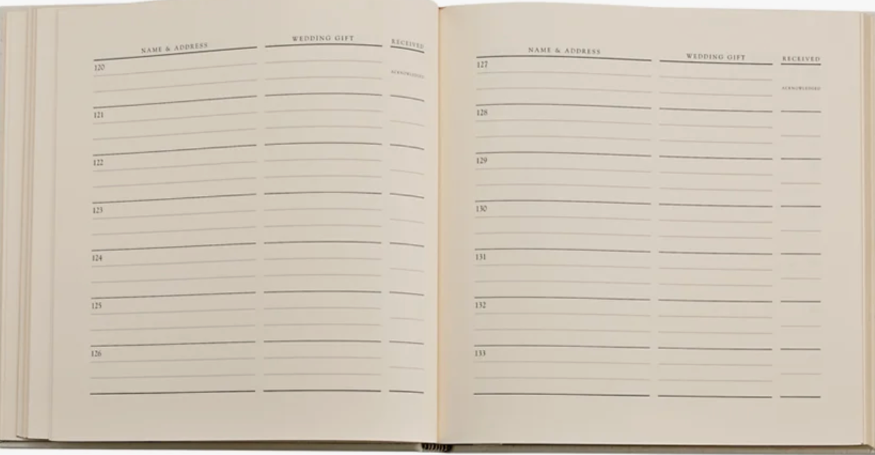 Wedding Journal Gold