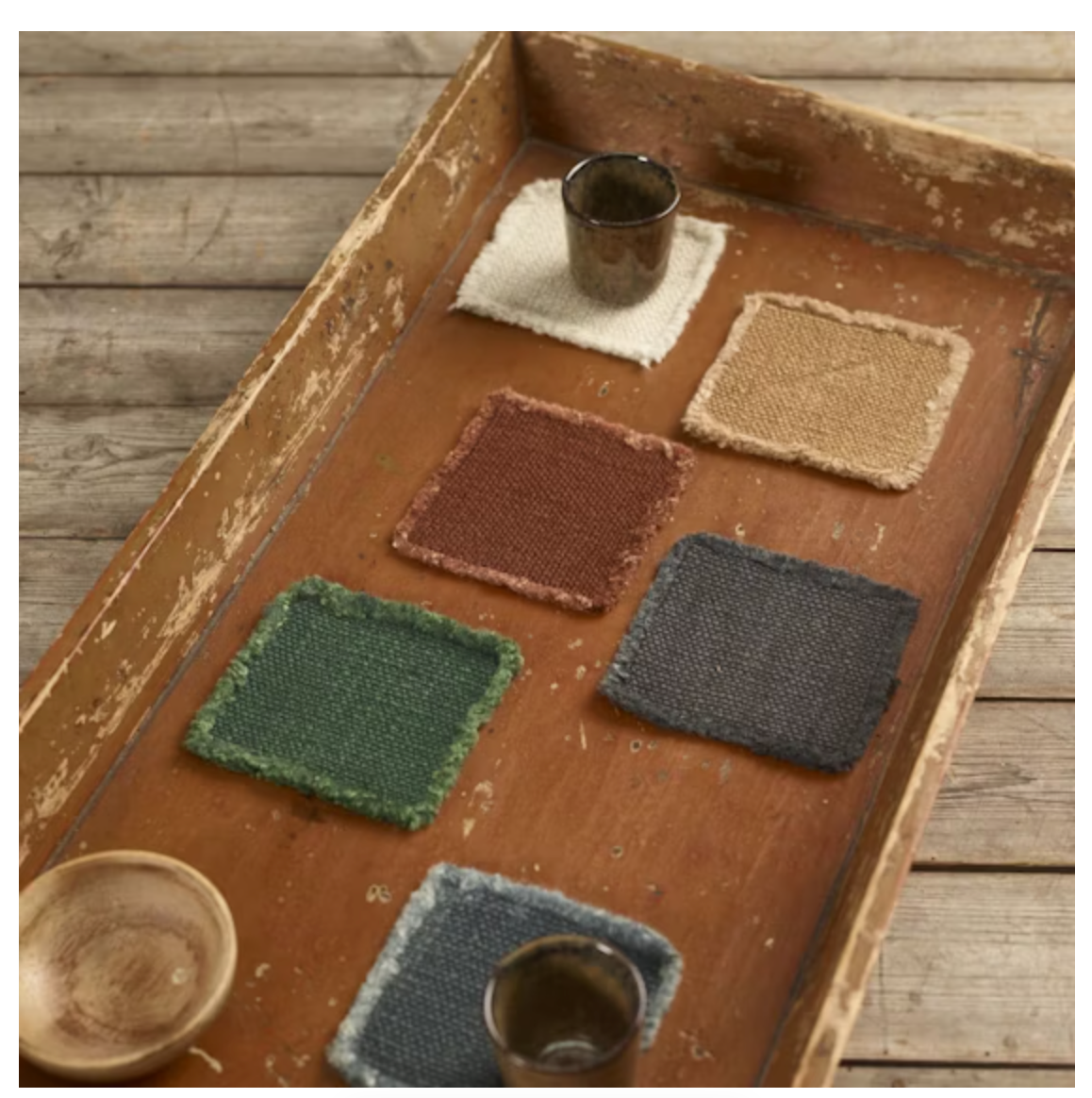 Jasper Coaster set of 4/Faded Black