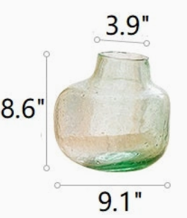 Artisan Glass Irregular Shape Vase-Large-Style C
