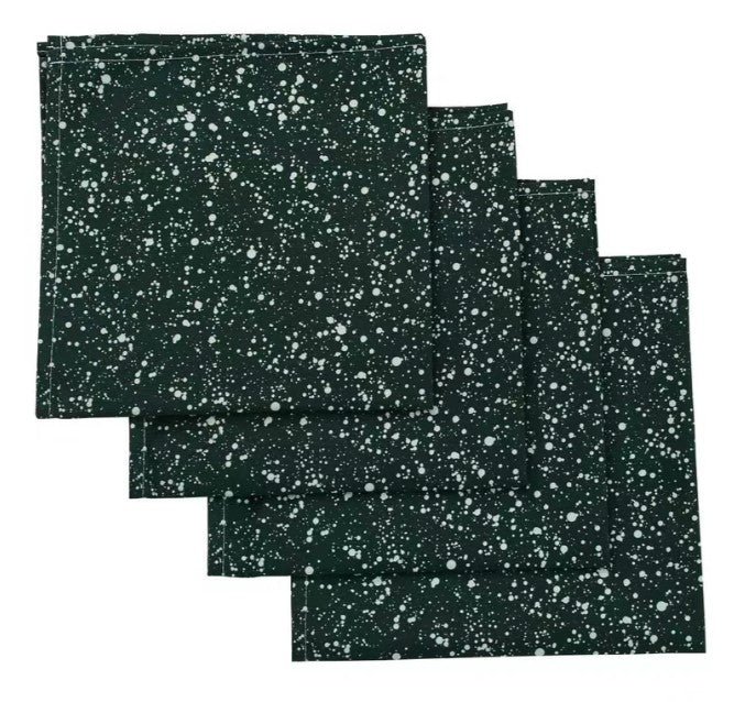 Green Splatter Dinner Napkins