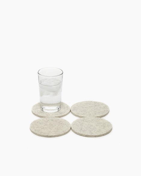 Bierfilzl Round Solid Coaster Set