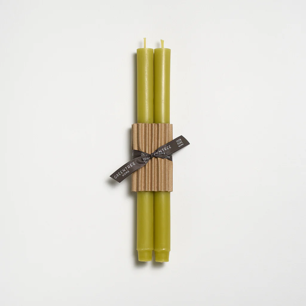 Church Taper Candles 12" Bamboo