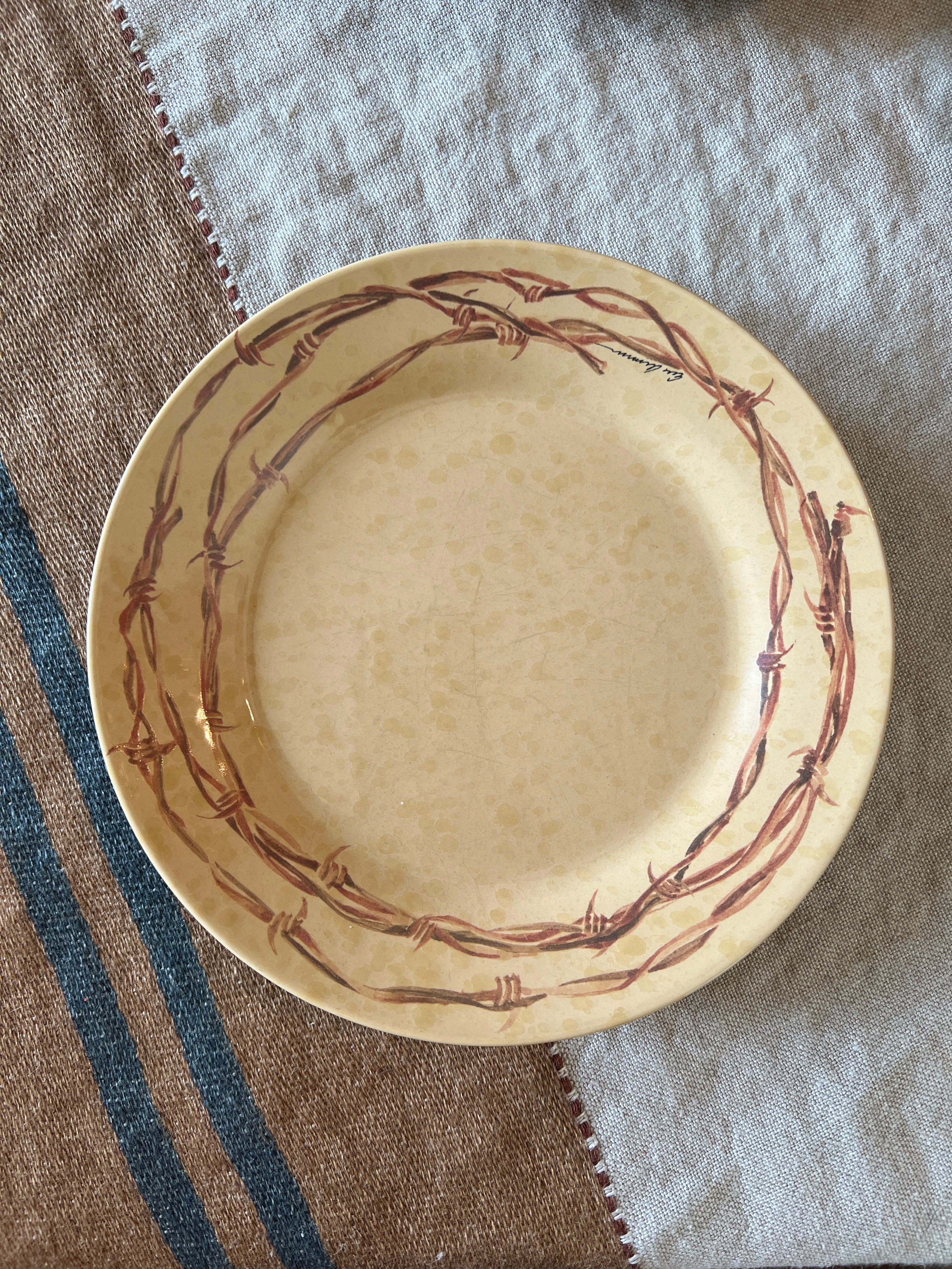 Barbwire Bread Plate