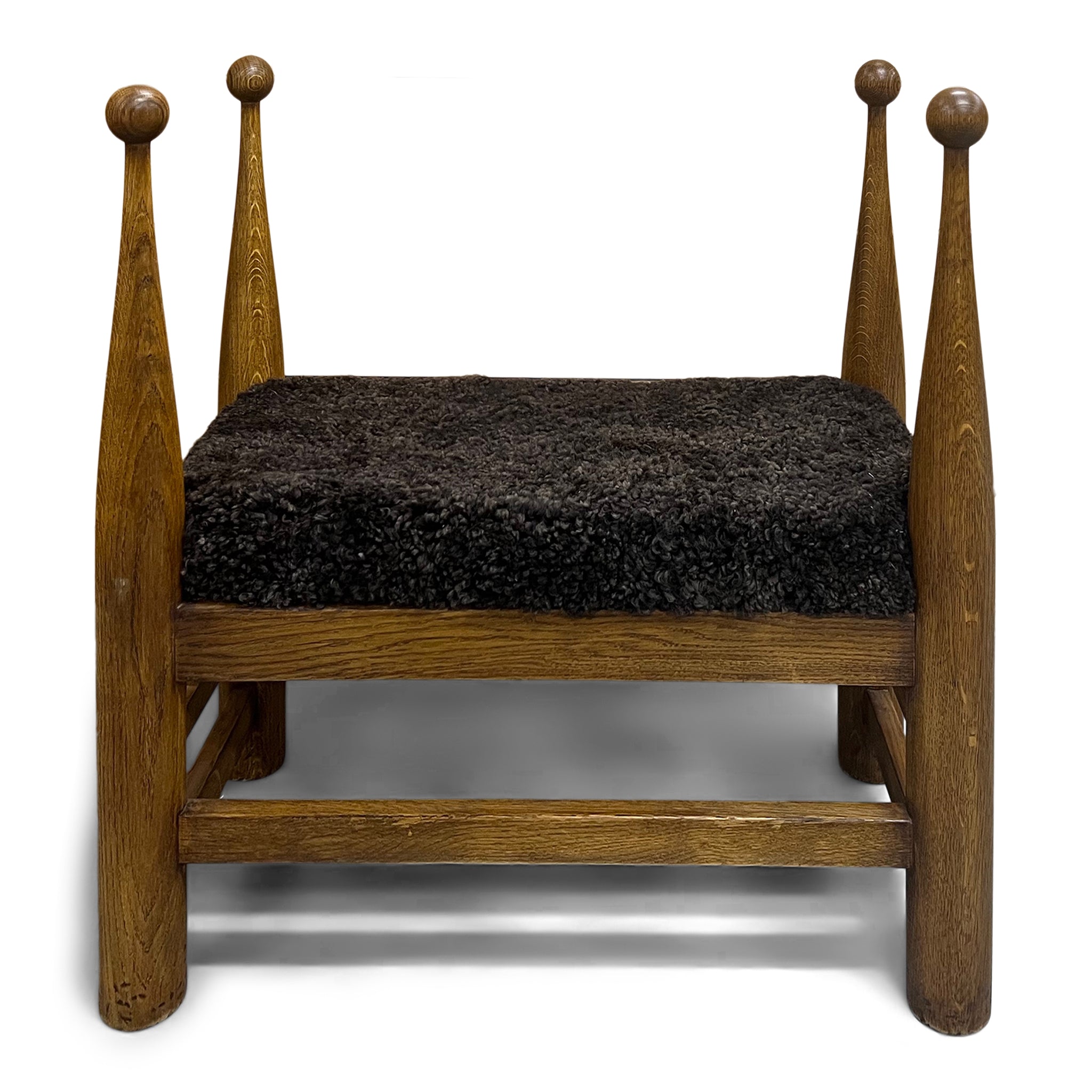Danish Shearling Bench