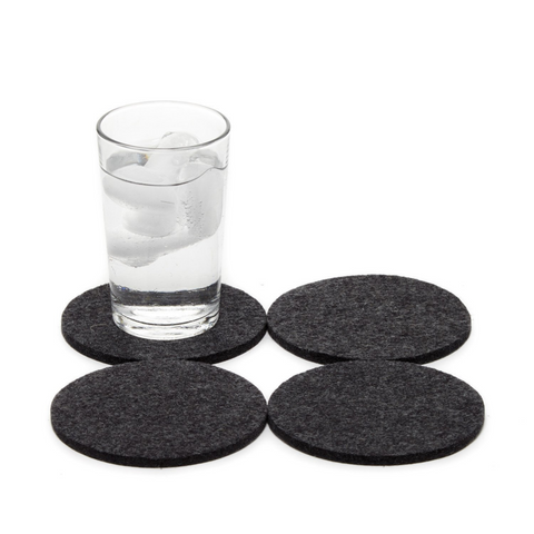 Bierfilzl Round Solid Coaster Set