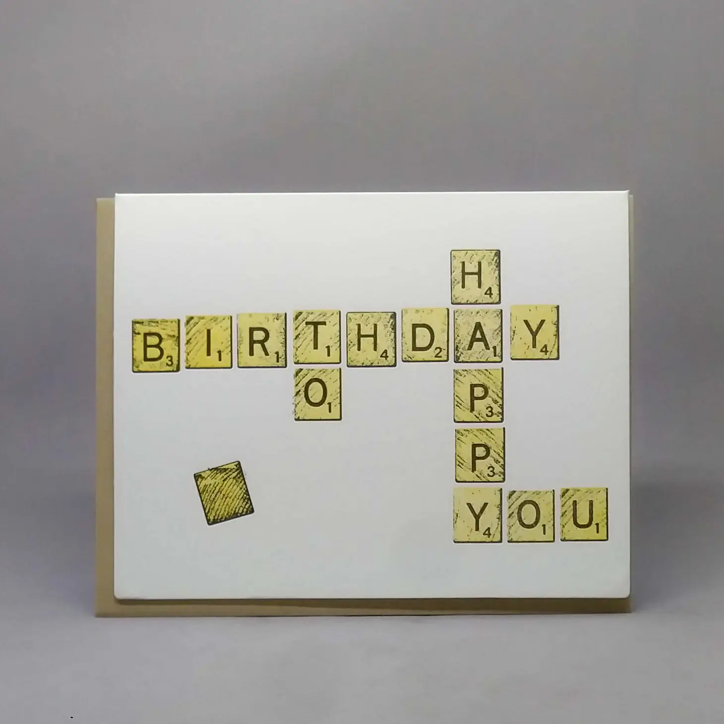 Scrabble Happy Birthday Card