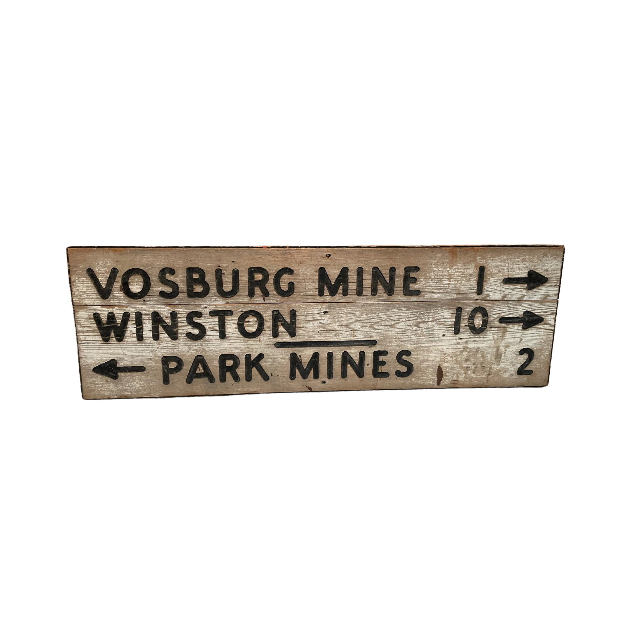 1940's Vosburg Mine Sign