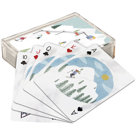 Skiing Fun Playing Cards