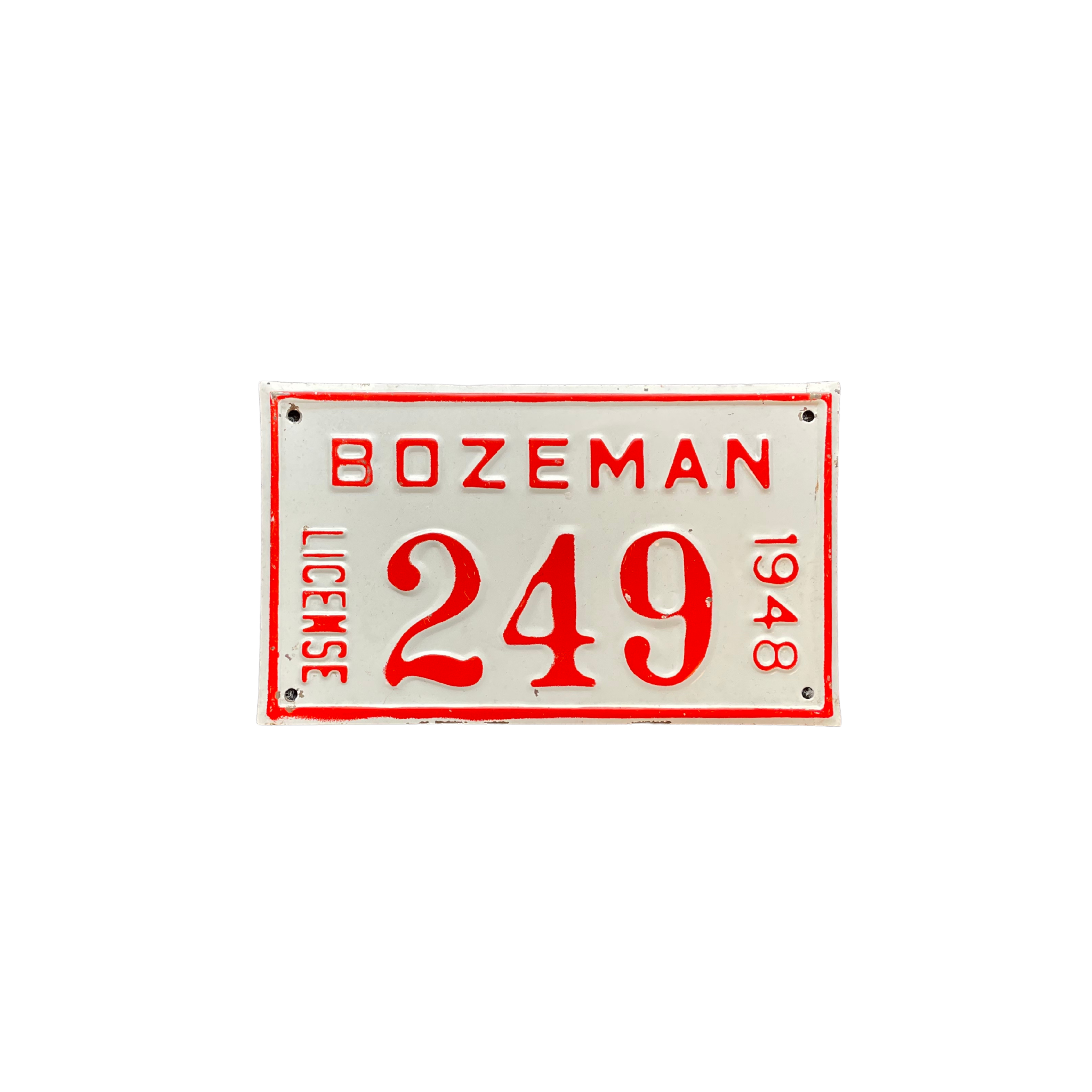 1940's Bozeman License Plates