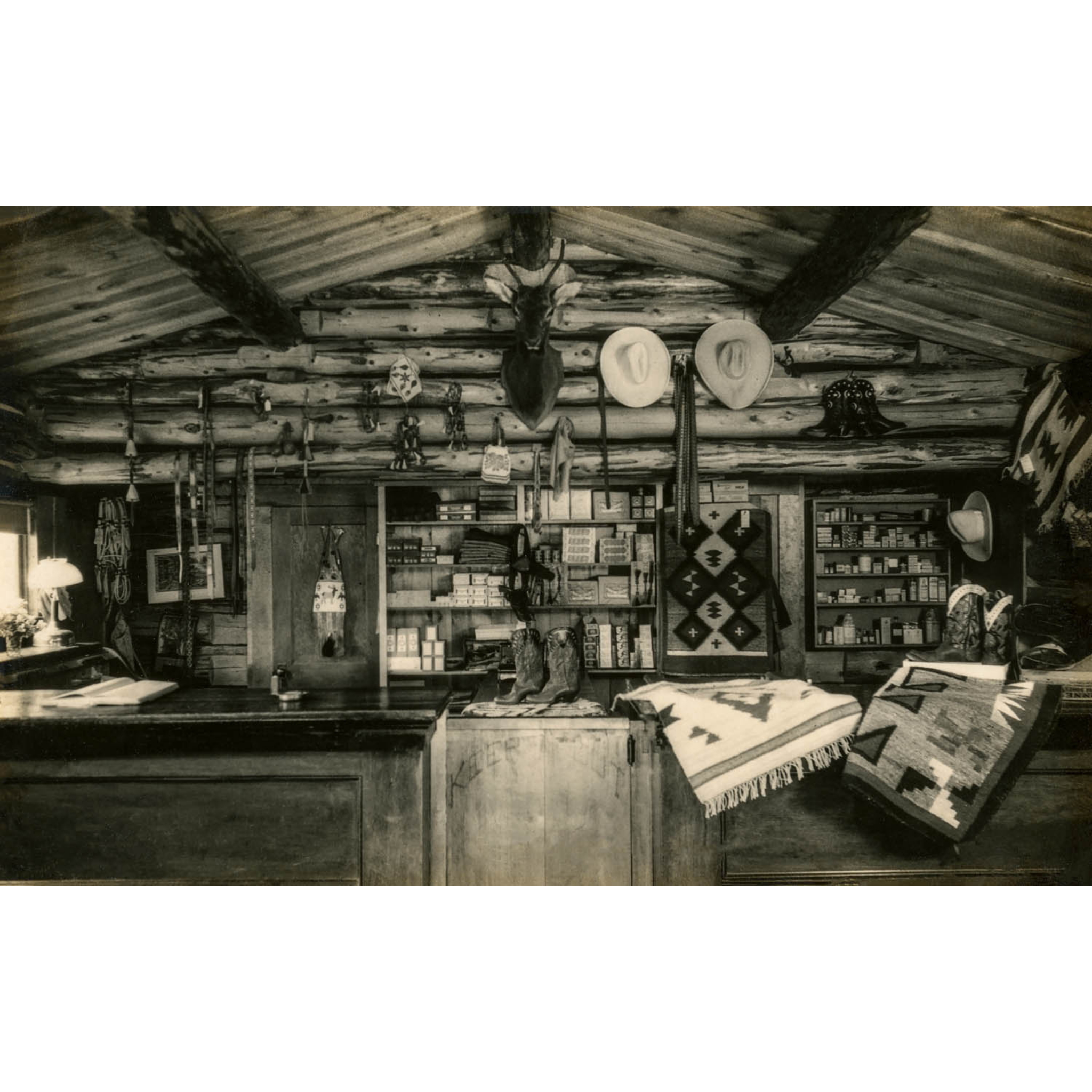 Bones Ranch: Dude Ranch Store - ca. 1930 Photograph