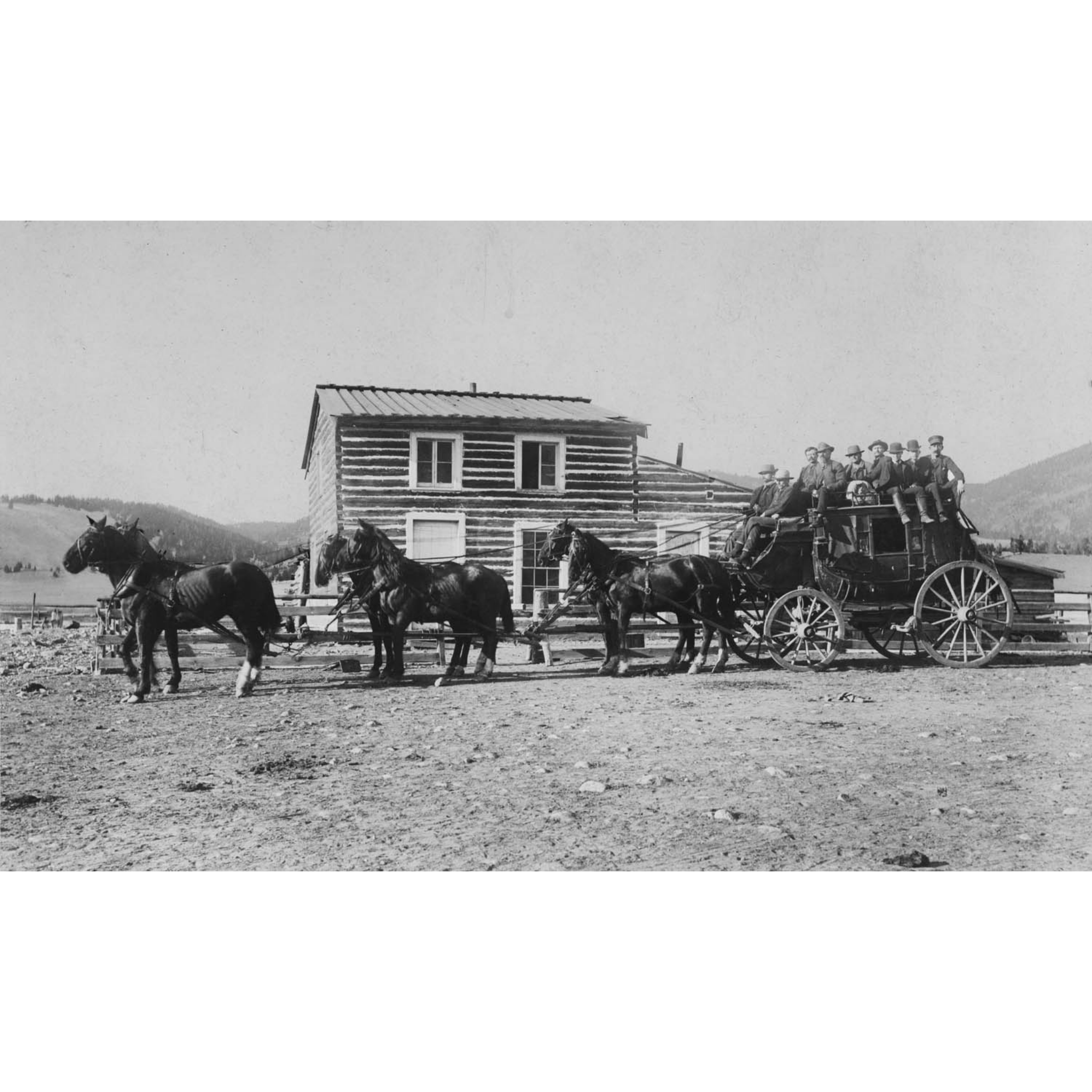 Montana Stagecoach Monida-Yellowstone - 1898 Haynes Photograph