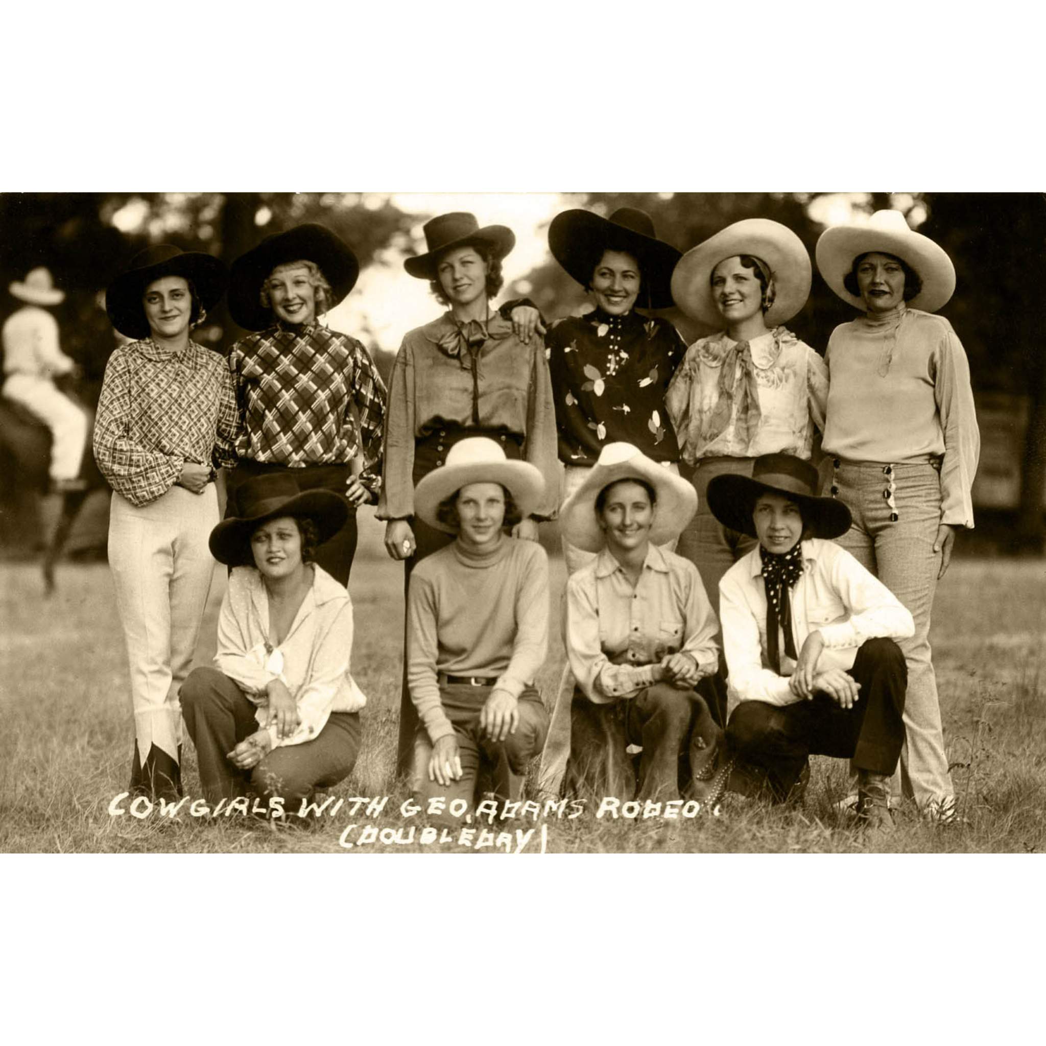 Cowgirls with George Adams Rodeo (Memphis) - Doubleday - ca. 1925 Photograph