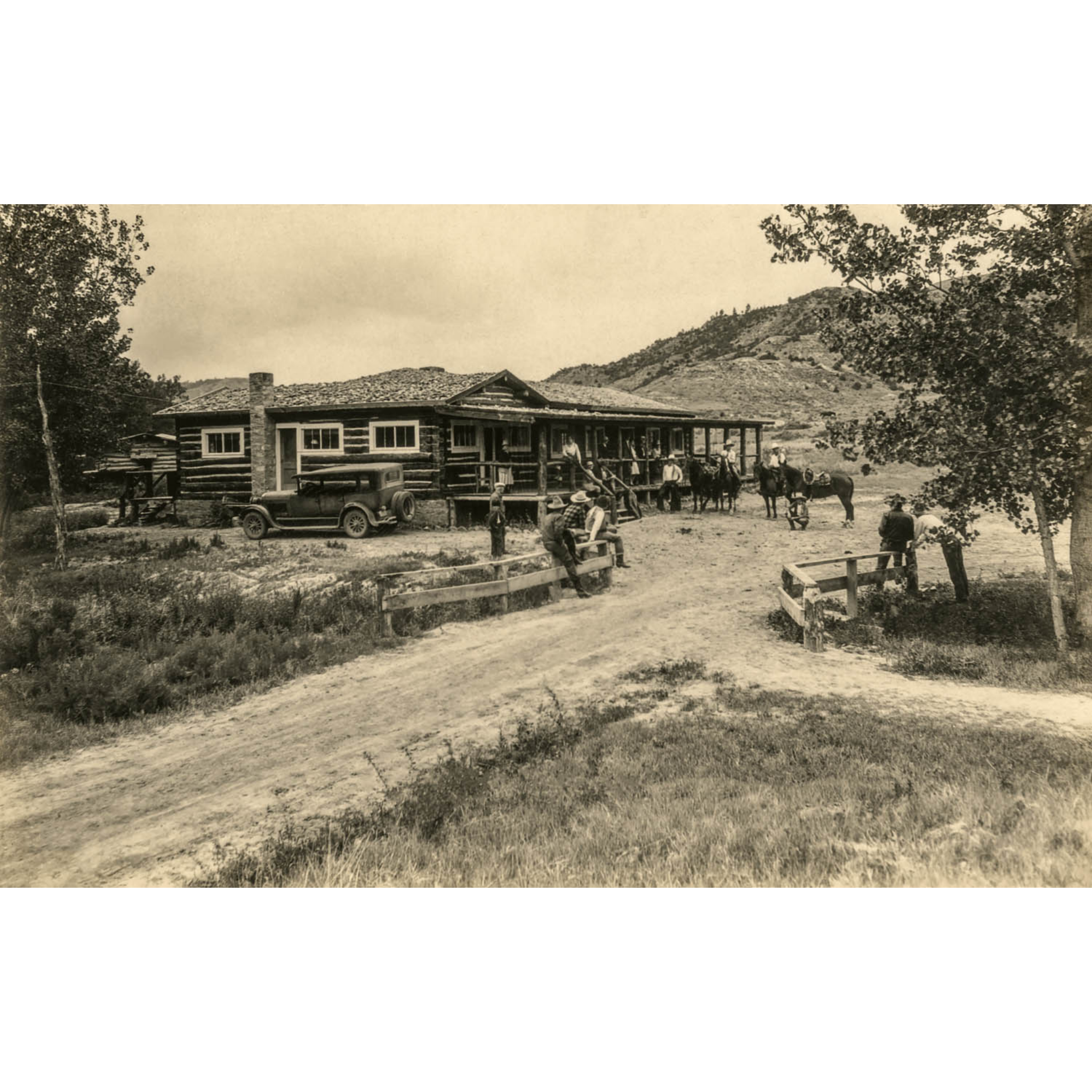 Bones Ranch: Ranch House - ca. 1930 Photograph