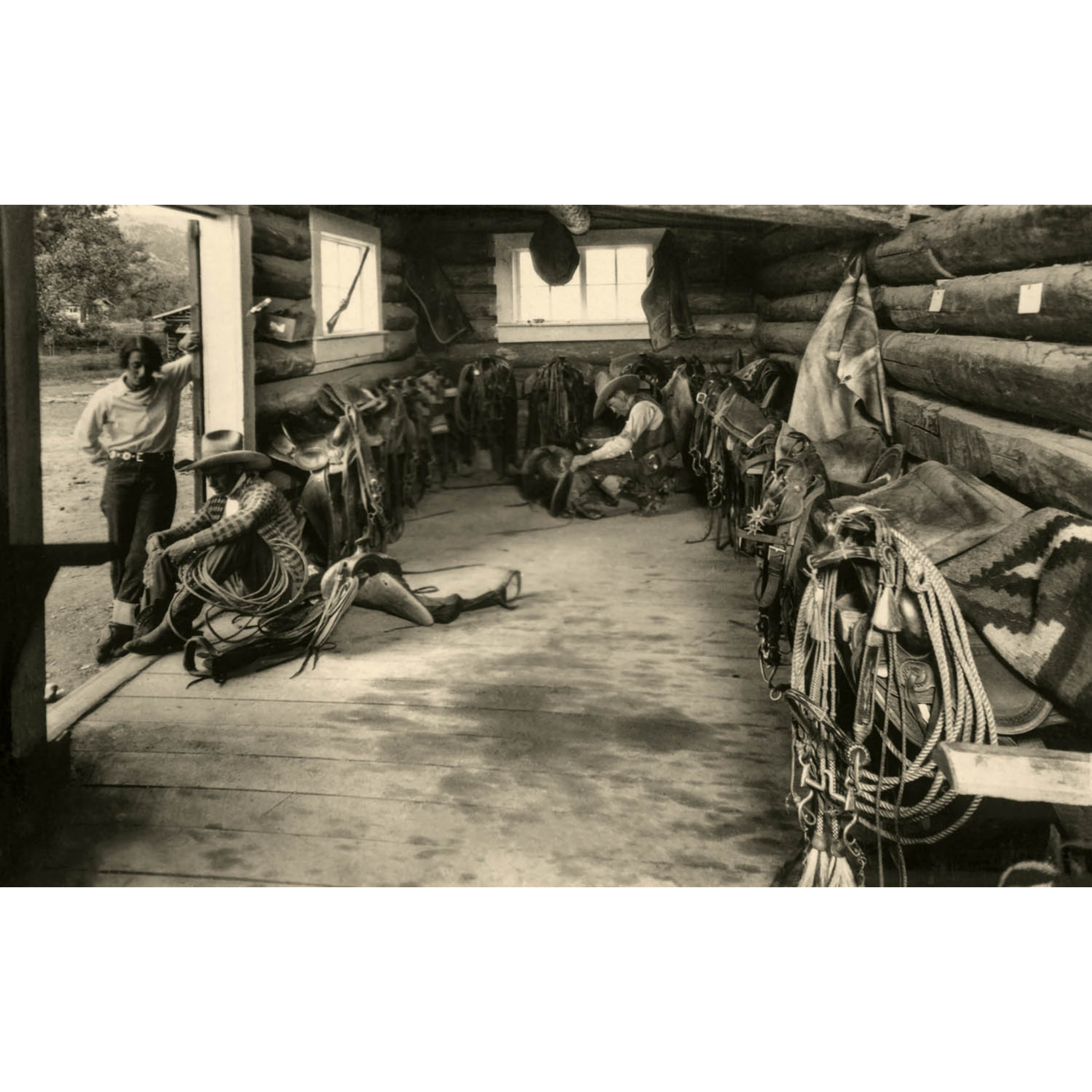 Bones Ranch: Dude Ranch Tack Room - ca. 1930 Photograph
