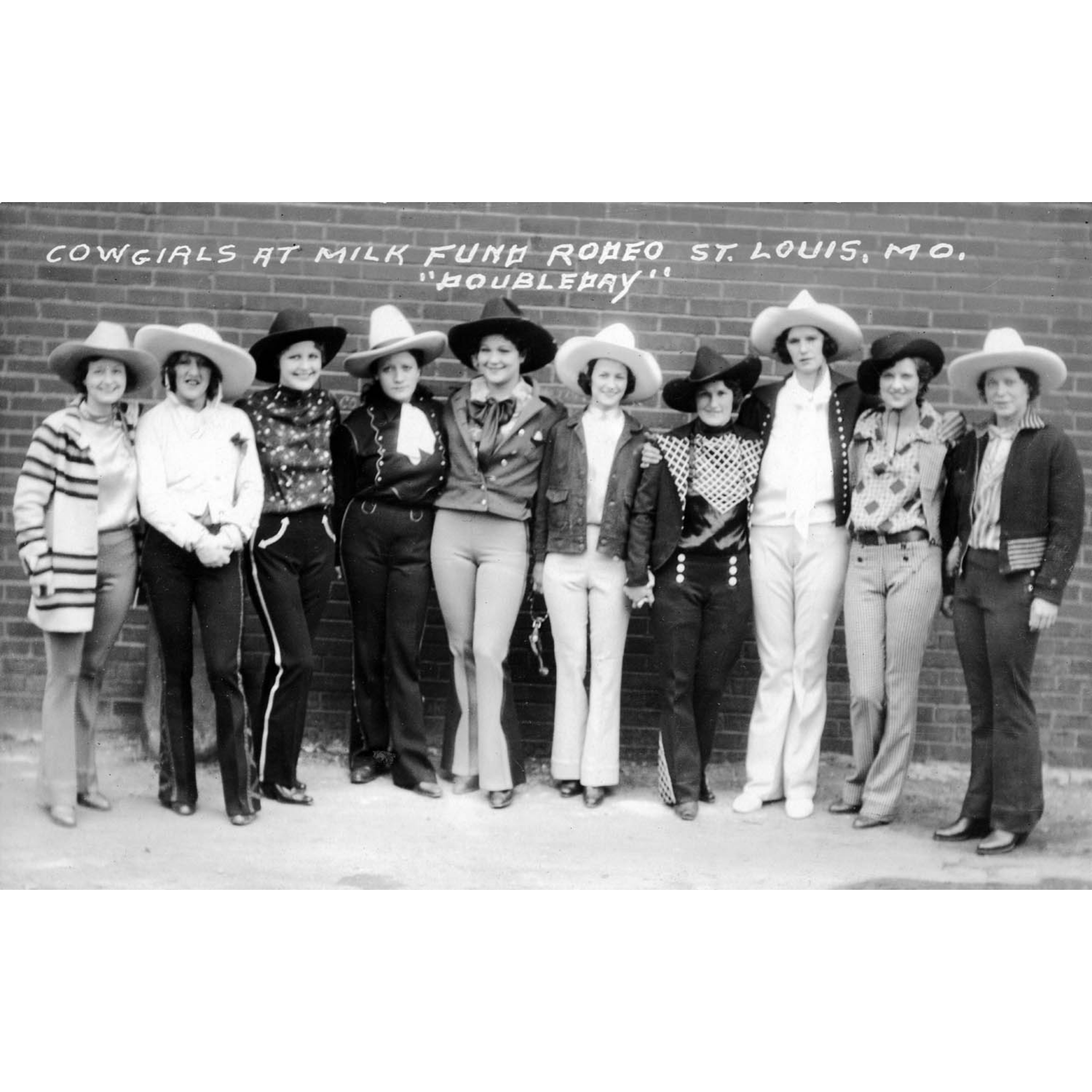 Cowgirls at Milk Fund Rodeo St Louis - Doubleday - ca. 1925 Photograph