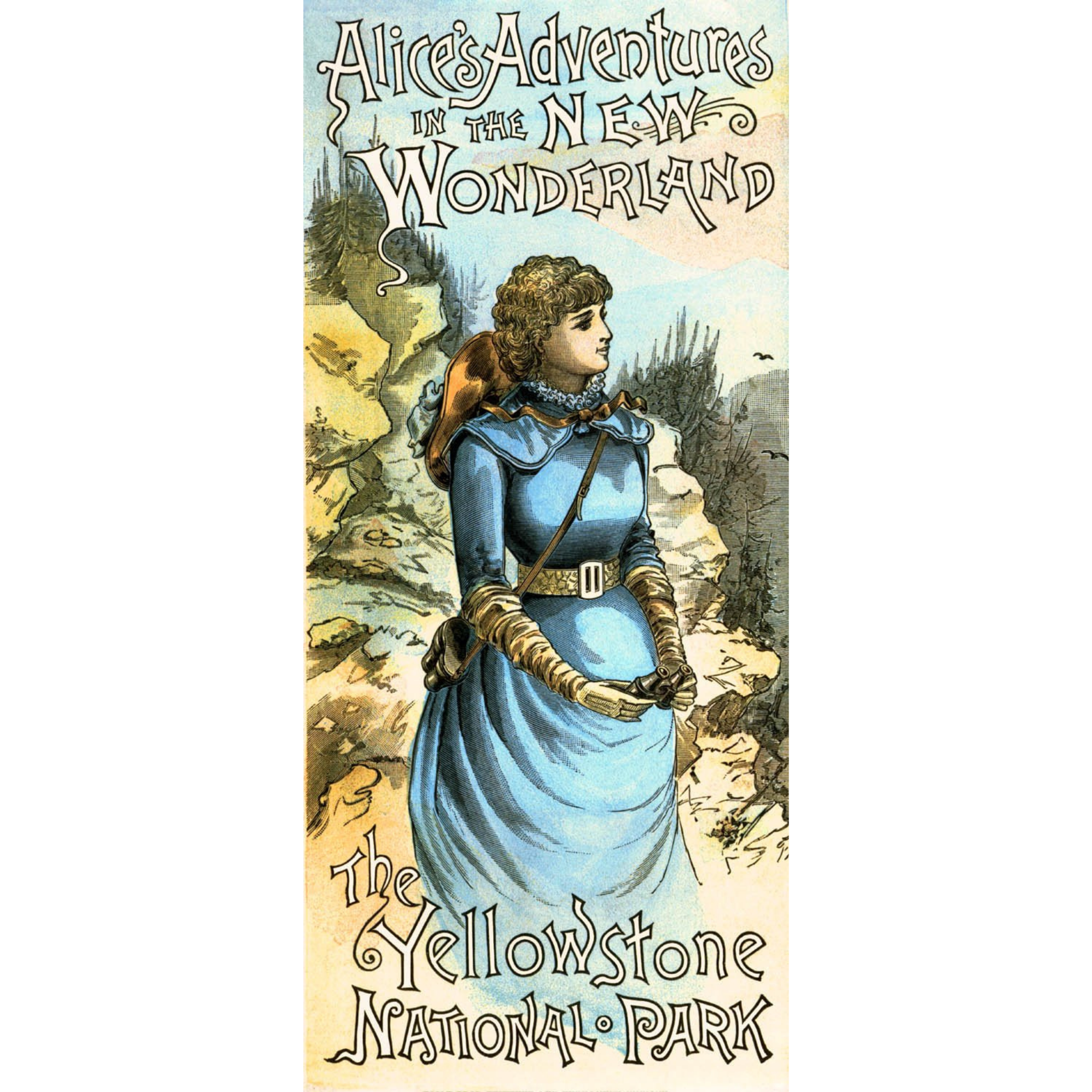 Alice in the New Wonderland: YNP - ca. 1884 Chromolithograph (Cropped Print)