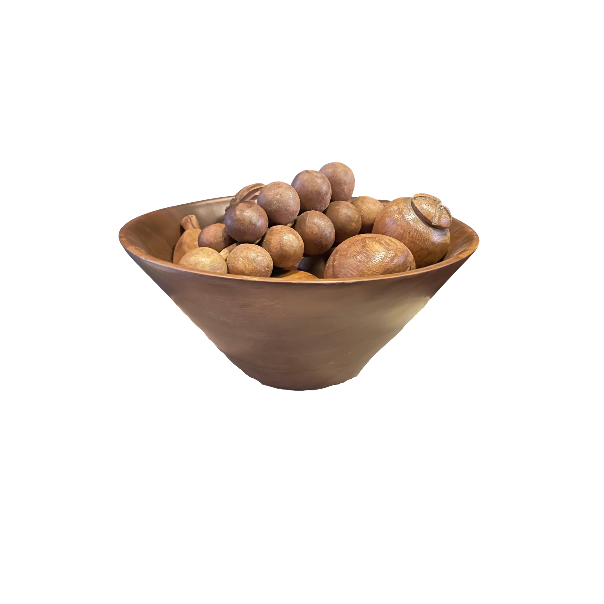 Midcentury Wooden Fruit Bowl