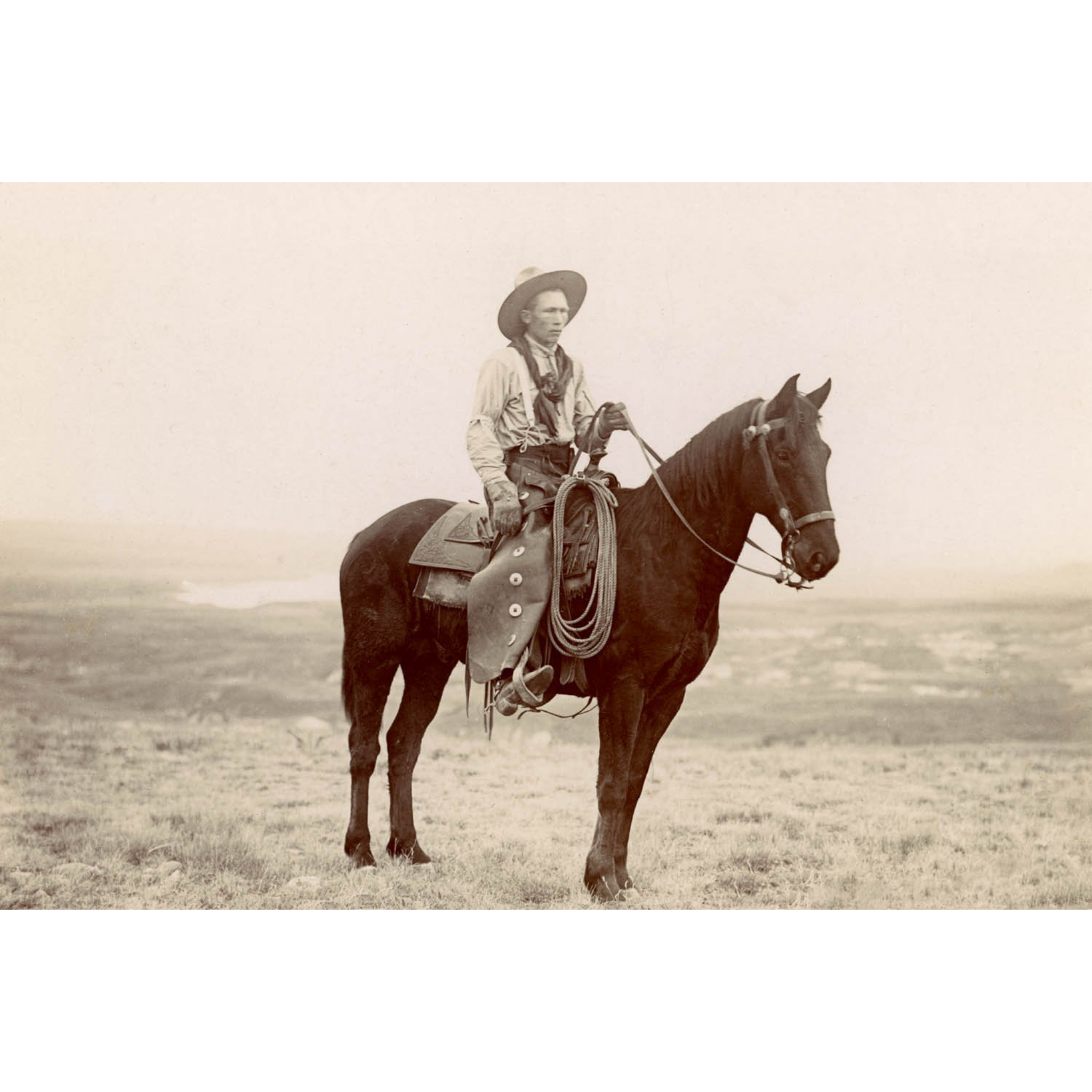 Montana Cowboy - 1890 Evelyn Cameron Photograph