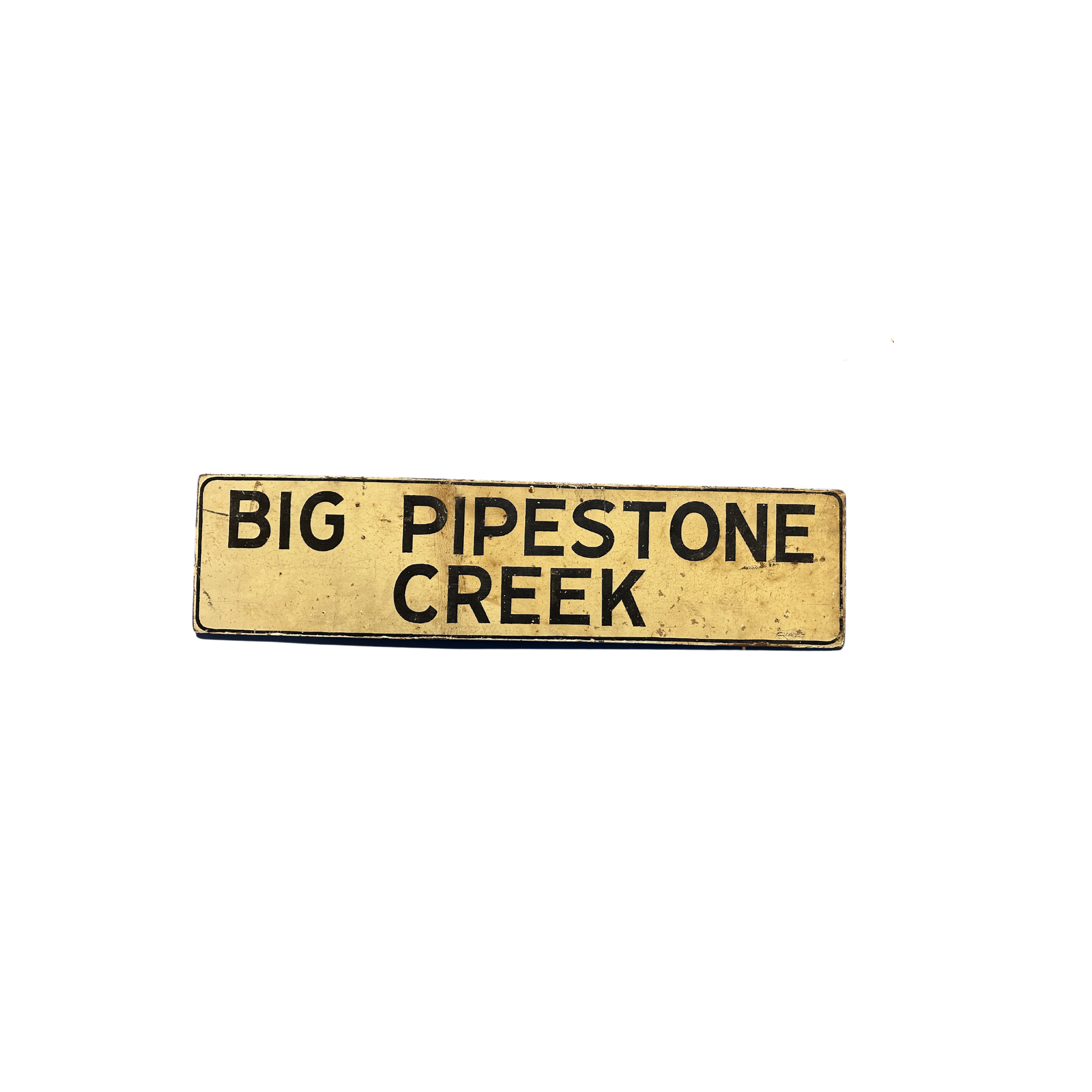 Big Pipestone Creek Bridge Sign