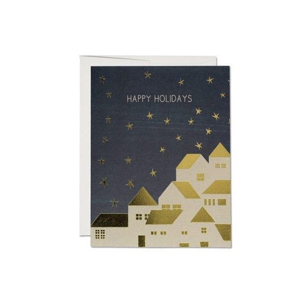 Gold Houses Holiday Card