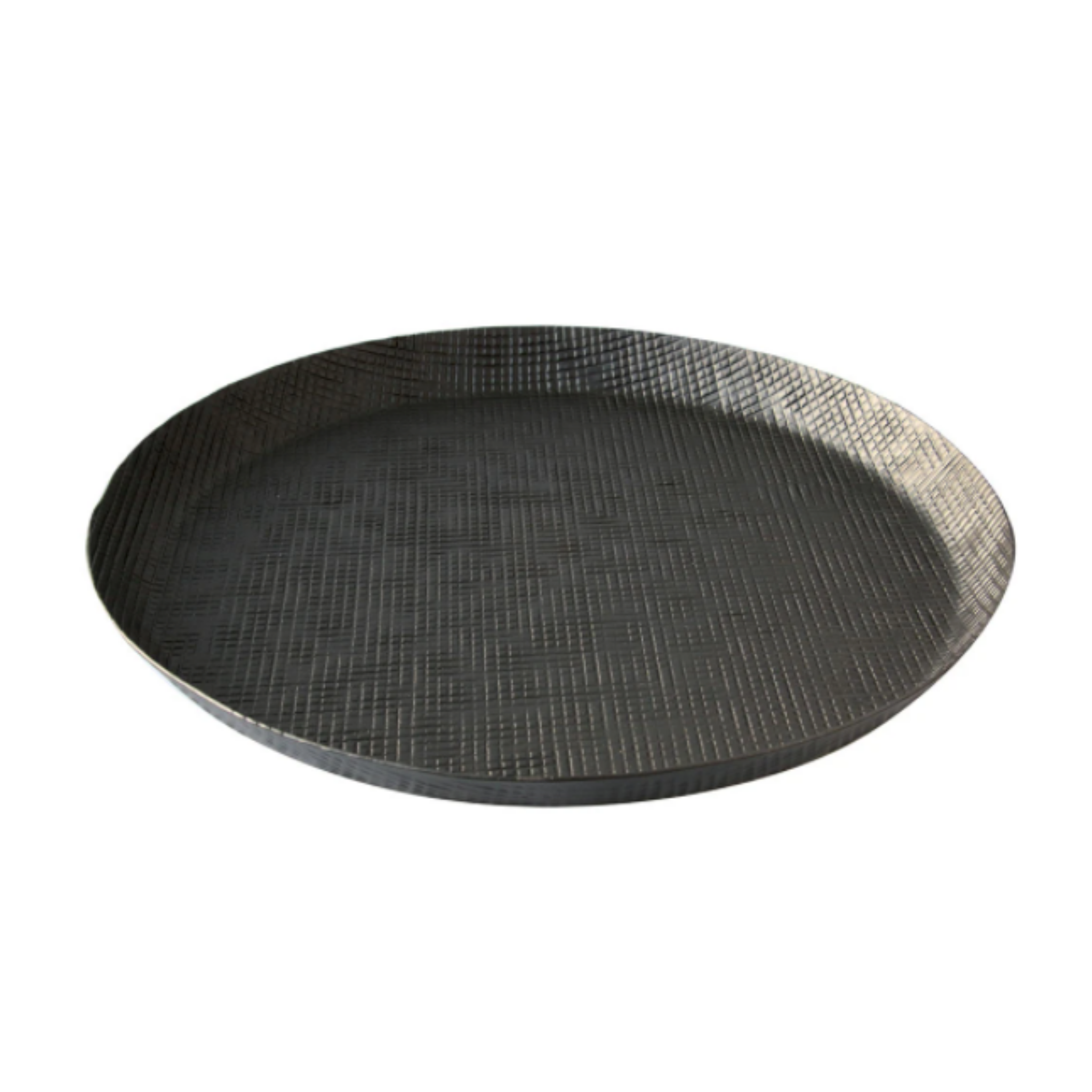 Black Crosshatch Aluminum Flat Tray