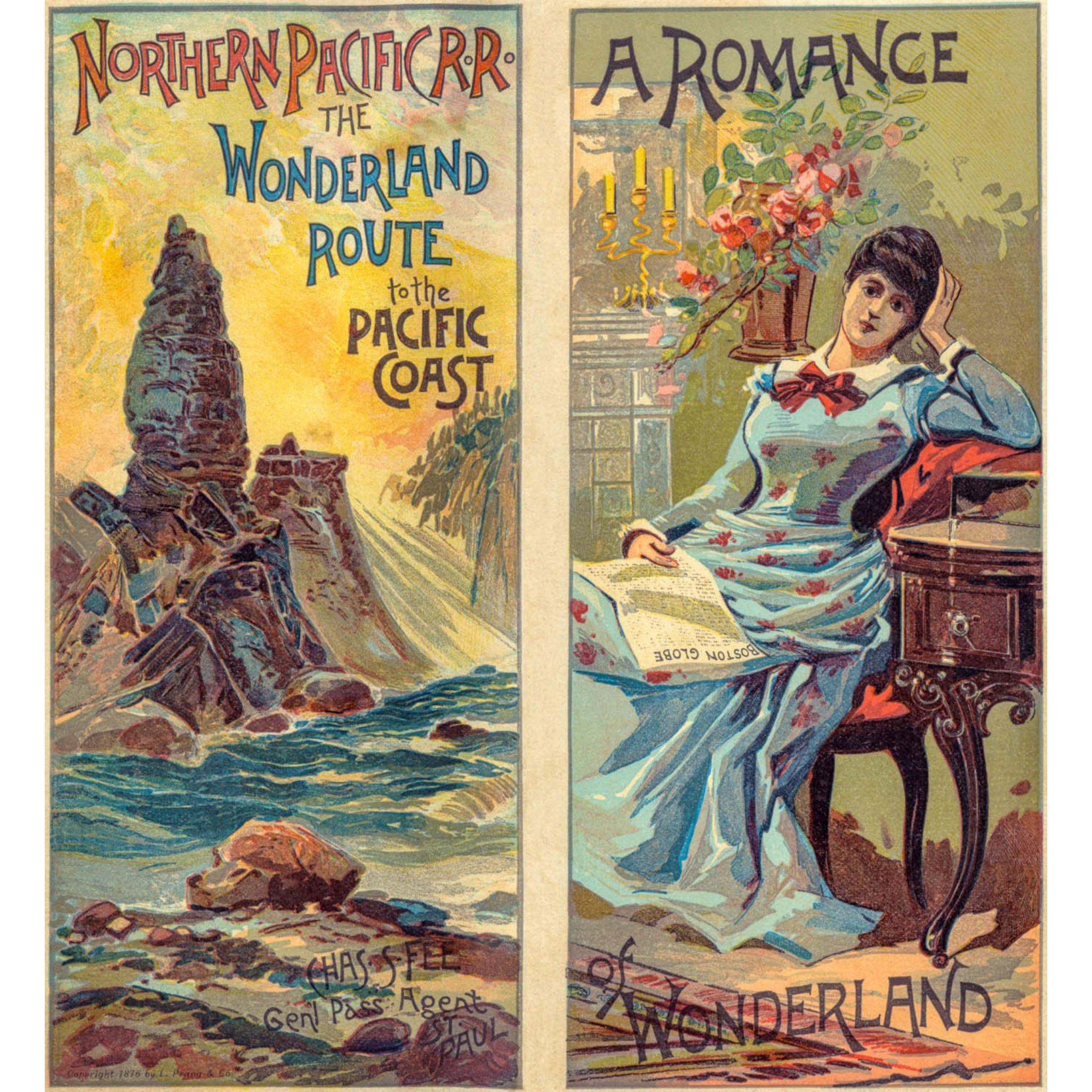 Romance in Wonderland - ca. 1883 Chromolithograph (Full Print)