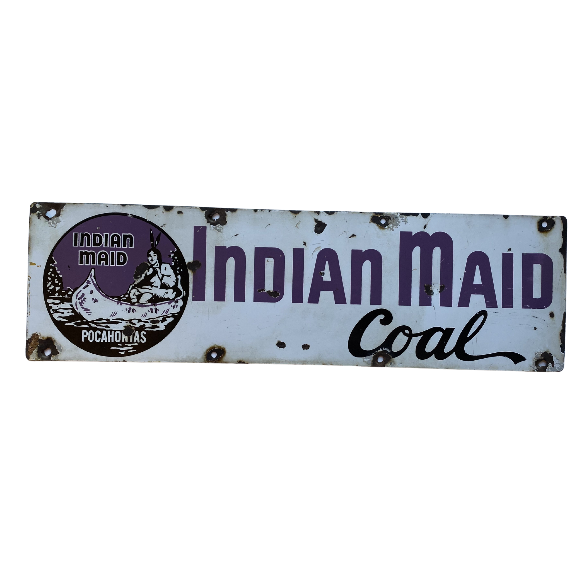 Indian Maid Coal Sign