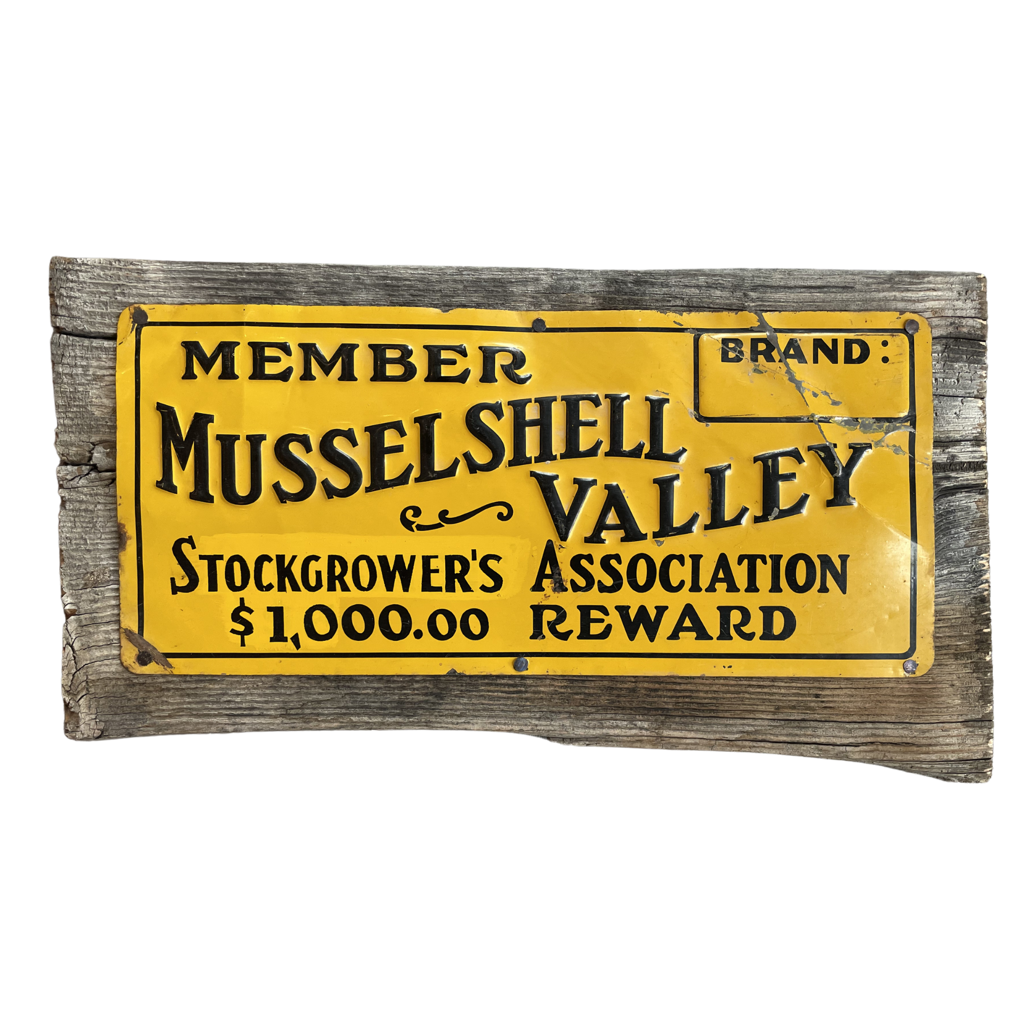 Musselshell Valley Stockgrower's Association Sign