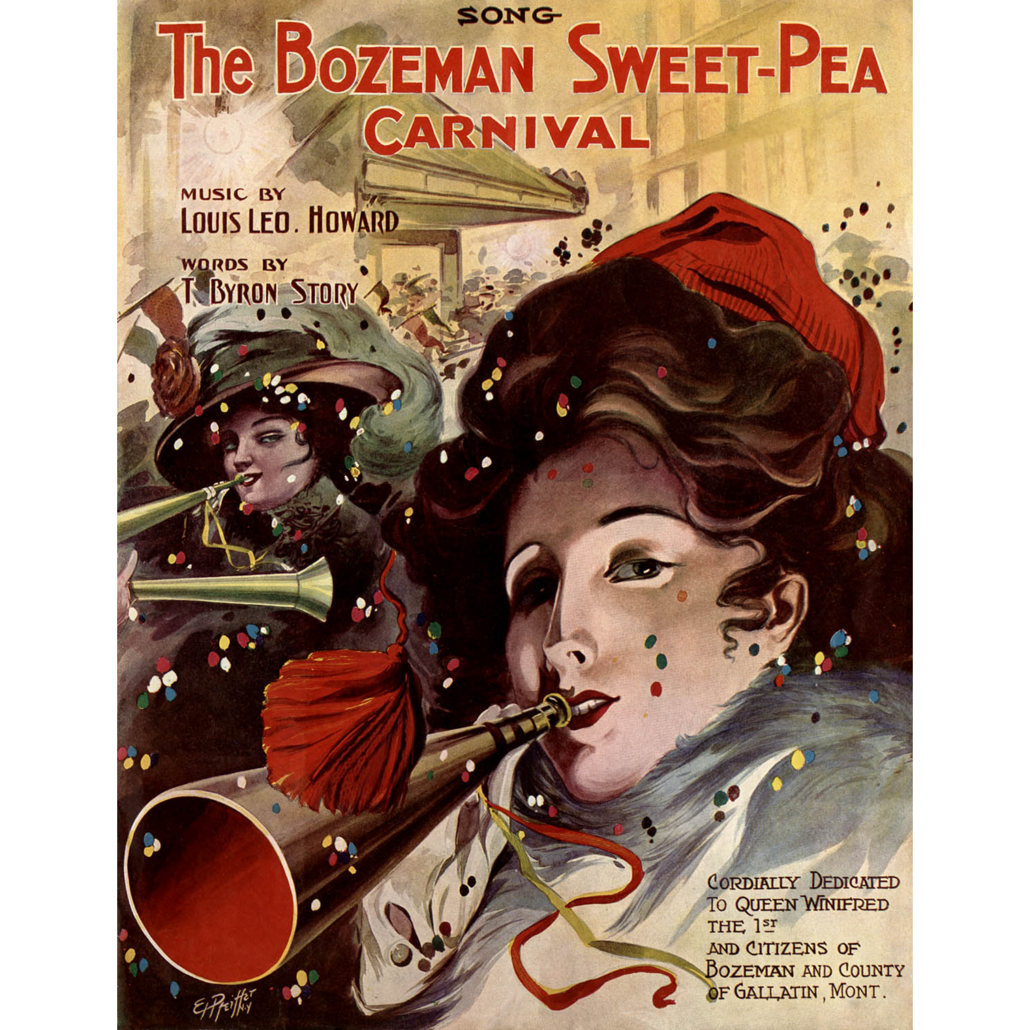 1912 Sweet Pea Poster