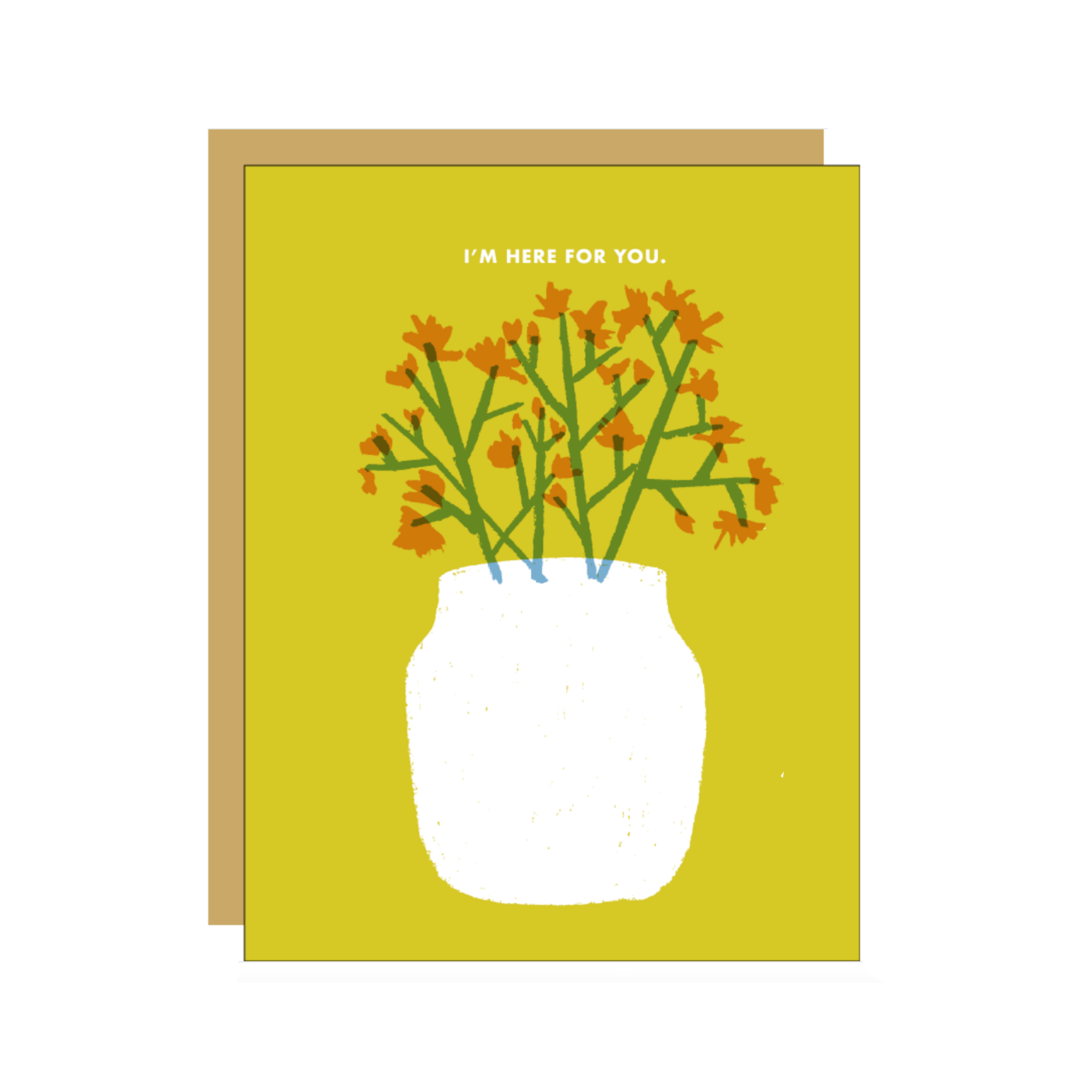 Here For You Flowers Card