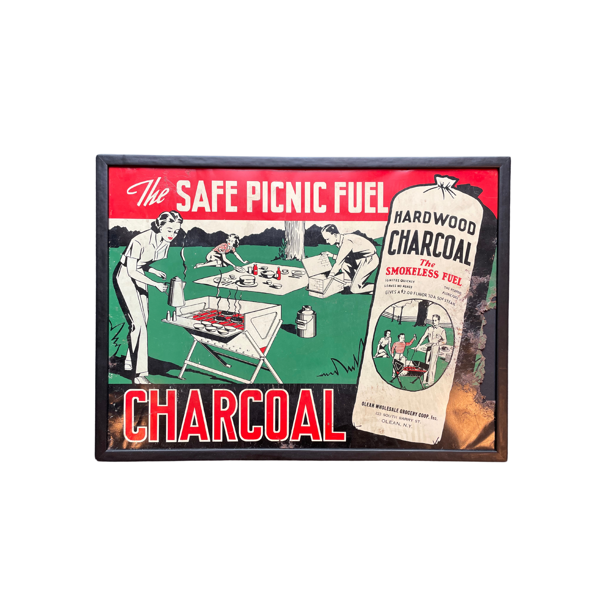 Charcoal; The Safe Picnic Fuel Sign
