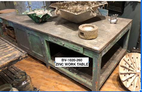 Zinc Work Table