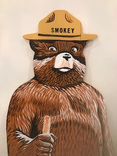 Smokey Bear Hand Painted Cutout